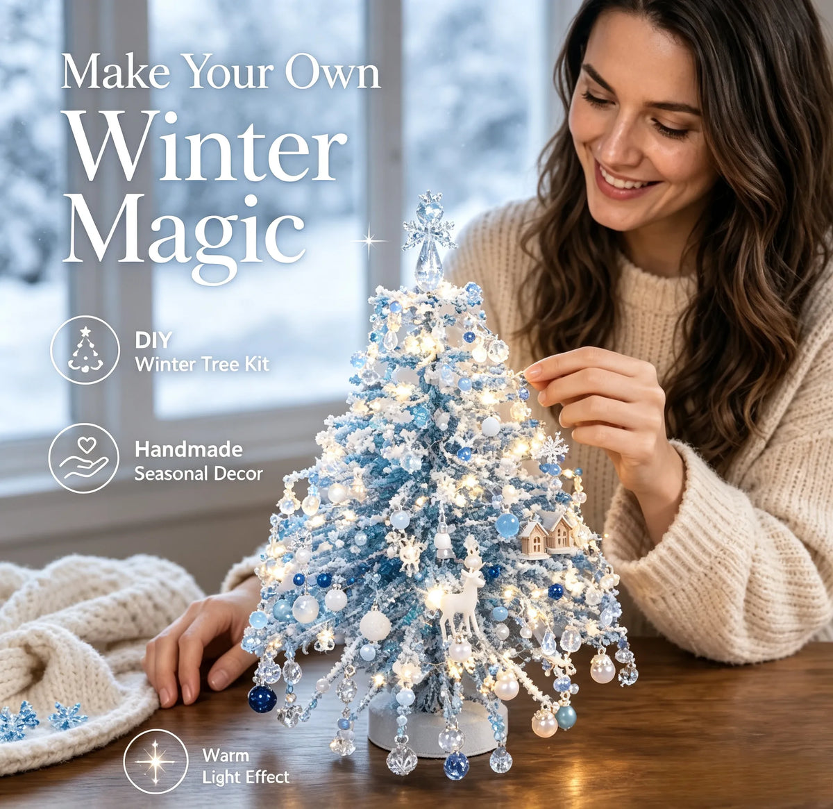 💥Christmas Hot Sale!!! 🎄✨ DIY Beaded Christmas Tree Kit – 🎅Create Your Own Sparkling Holiday Decoration - CYH