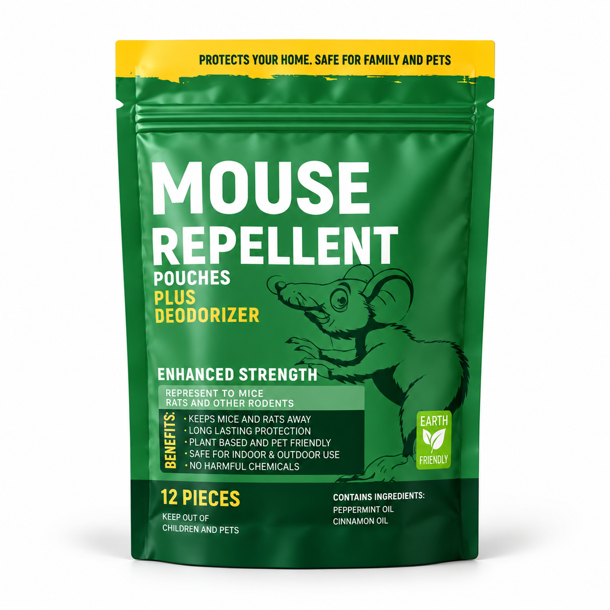 Pouches - Rodent Repellent Made in USA (12 Pouches) - TH