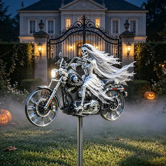 🎃 Halloween Motorcycle Garden Windmill 🏍️💨- TH