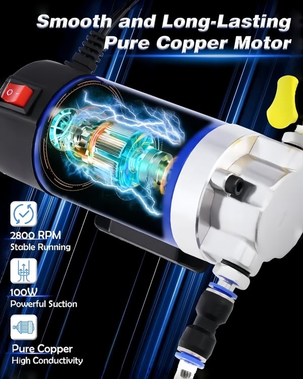 12V 100W Efficient Powerful Self-Priming Oil Pump - TH