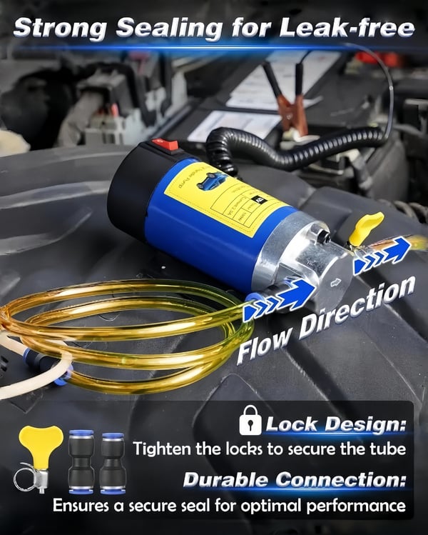 12V 100W Efficient Powerful Self-Priming Oil Pump - TH