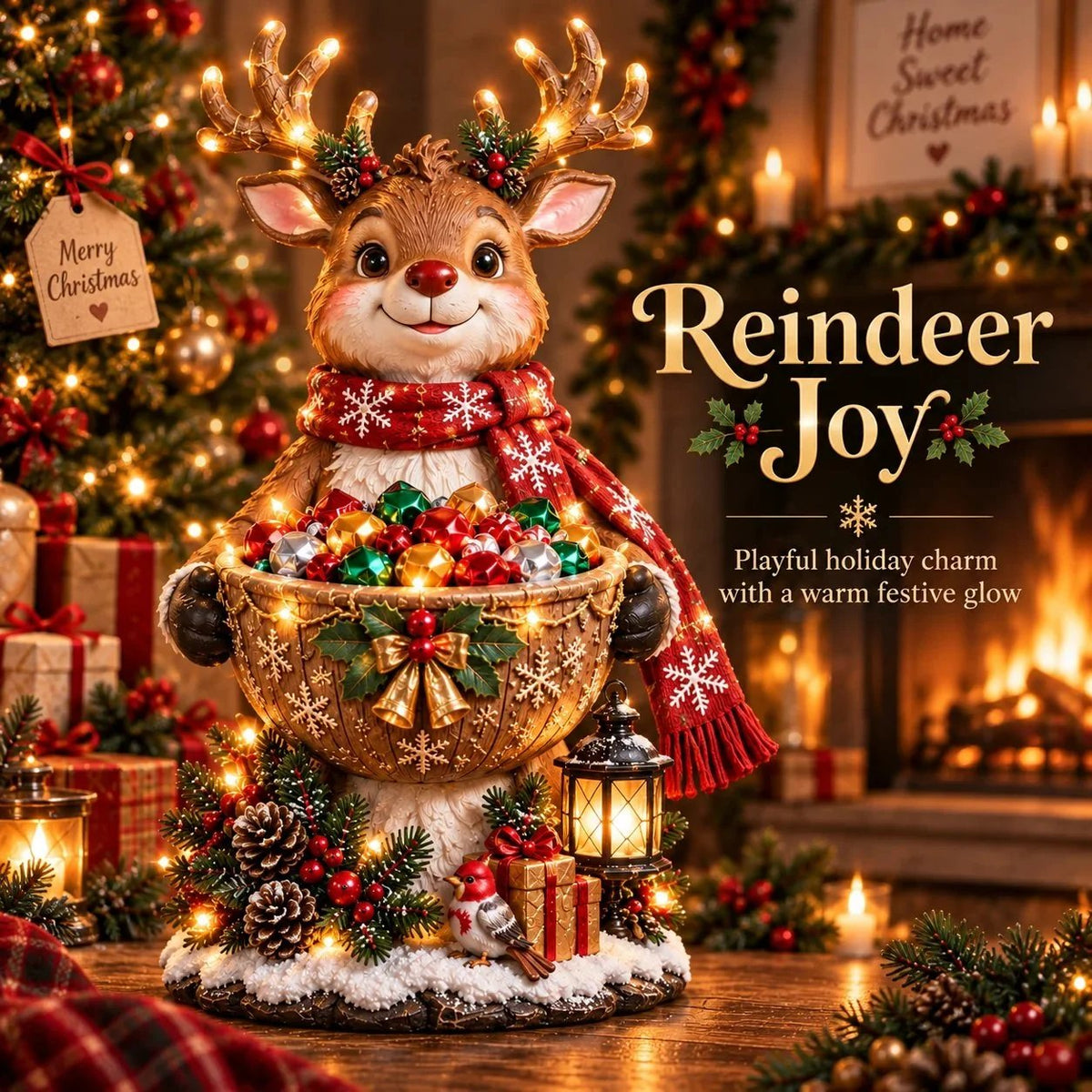 🎄 Christmas Sale – 49% OFF ✨ Lighted Christmas Candy Bowl Collection – 5 Festive Holiday Designs - TH