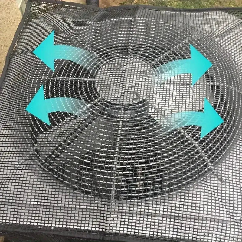 ❄️ Heavy-Duty Mesh AC Cover – All-Season Outdoor Protection - TH