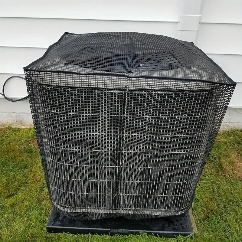 ❄️ Heavy-Duty Mesh AC Cover – All-Season Outdoor Protection - TH