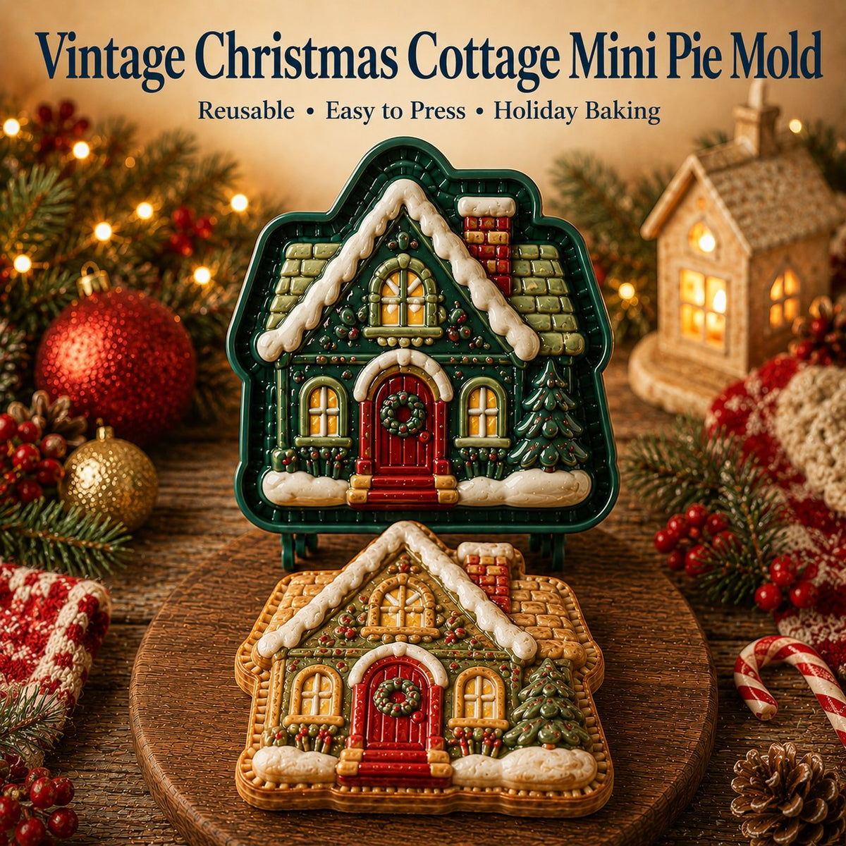 โณ 69% OFF โ ๐16pcs-Design Christmas Mini Pie Mold Collection | Reusable Embossed Molds for Shaping Detailed Santa, Snowman, Reindeer, Tree & Holiday Pies ๐ฅงโจ- CYH