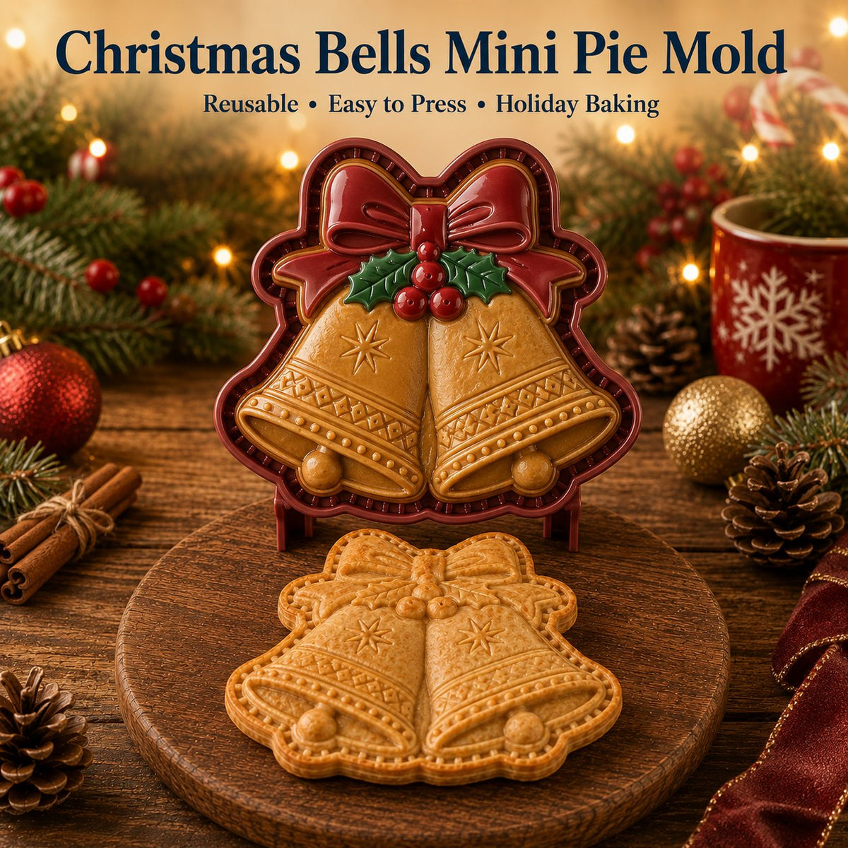 โณ 69% OFF โ ๐16pcs-Design Christmas Mini Pie Mold Collection | Reusable Embossed Molds for Shaping Detailed Santa, Snowman, Reindeer, Tree & Holiday Pies ๐ฅงโจ- CYH