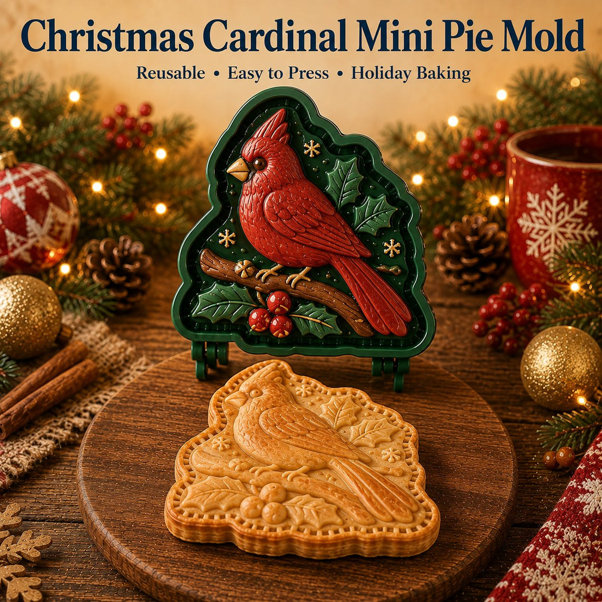 โณ 69% OFF โ ๐16pcs-Design Christmas Mini Pie Mold Collection | Reusable Embossed Molds for Shaping Detailed Santa, Snowman, Reindeer, Tree & Holiday Pies ๐ฅงโจ- CYH