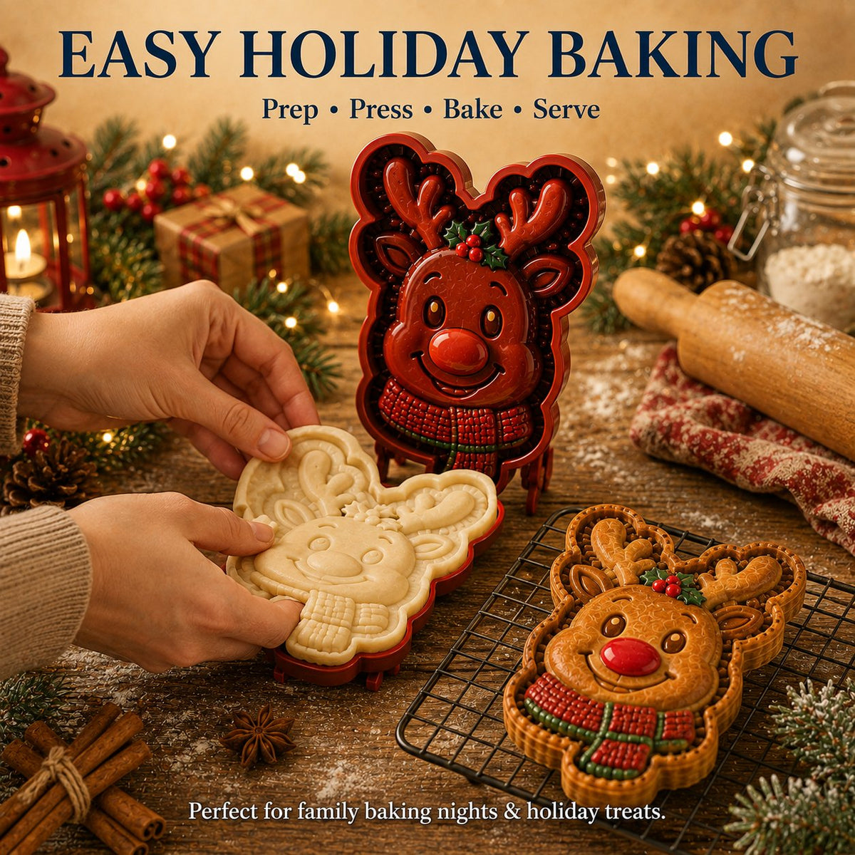 โณ 69% OFF โ ๐16pcs-Design Christmas Mini Pie Mold Collection | Reusable Embossed Molds for Shaping Detailed Santa, Snowman, Reindeer, Tree & Holiday Pies ๐ฅงโจ- CYH