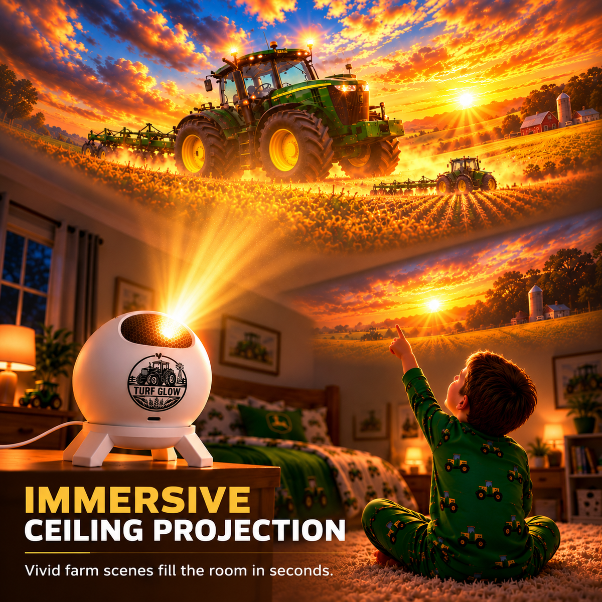 🚜 Tractor Dream Projector ✨ Bring the Farm Adventure Home - TH