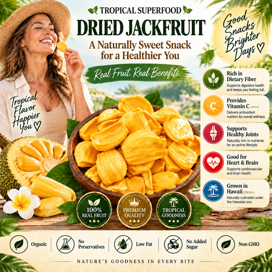 Golden Hawaii Dried Jackfruit – Natural Fruit Nutrition Supporting Digestive Balance, Heart Health, Joint Wellness & Everyday Vitality - CYH