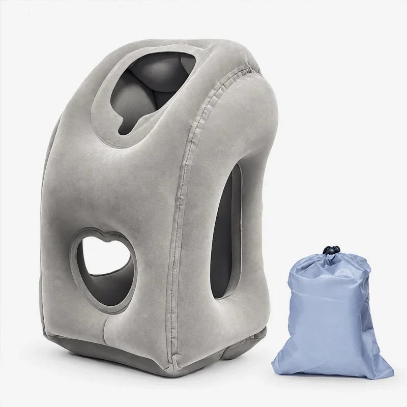 🛫 Ultra-Light Foldable Inflatable Travel Pillow | Portable Neck, Face & Arm Support for Trips 💤❤️ - CYH