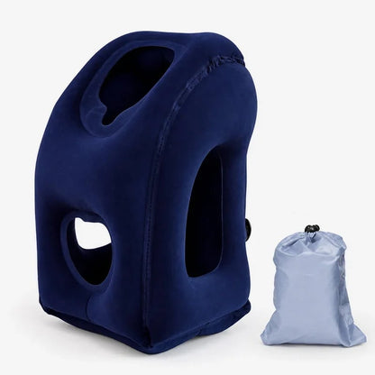 🛫 Ultra-Light Foldable Inflatable Travel Pillow | Portable Neck, Face & Arm Support for Trips 💤❤️ - CYH