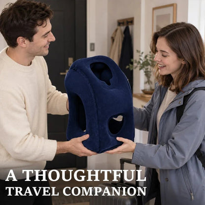 🛫 Ultra-Light Foldable Inflatable Travel Pillow | Portable Neck, Face & Arm Support for Trips 💤❤️ - CYH