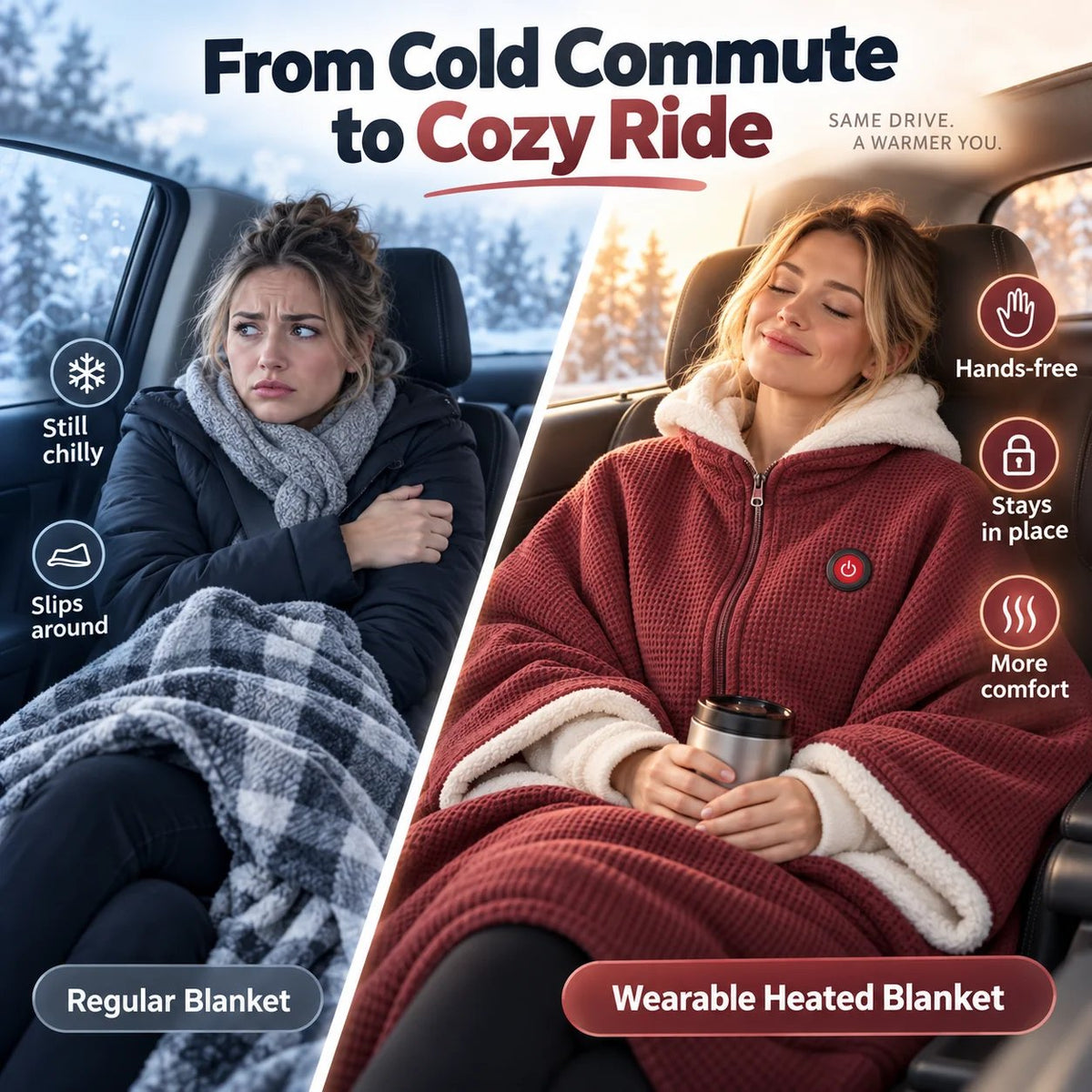🧣Wearable Heated Blanket – Cozy Hands-Free Warmth☀️- CYH