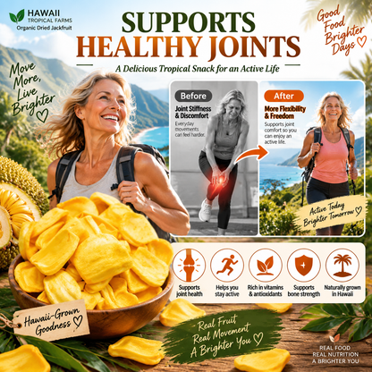 Golden Hawaii Dried Jackfruit – Natural Fruit Nutrition Supporting Digestive Balance, Heart Health, Joint Wellness & Everyday Vitality - CYH