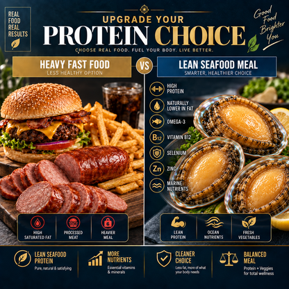 Premium Australian Abalone – High-Protein, Low-Fat Marine Nutrition for Heart-Conscious - CYH