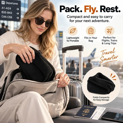 🔥🤯3-in-1 Travel Sleep Support – Blackout Eye Mask & Head Support - CYH