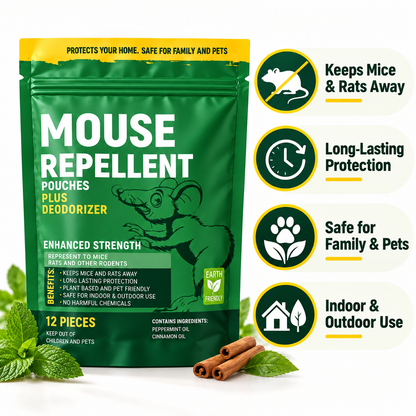 Pouches - Rodent Repellent Made in USA (12 Pouches) - TH