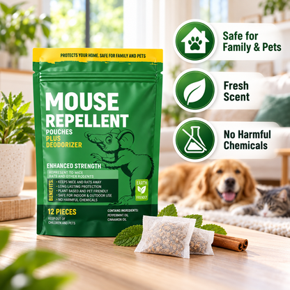Pouches - Rodent Repellent Made in USA (12 Pouches) - TH