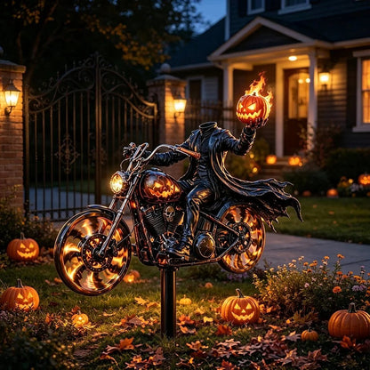 🎃 Halloween Motorcycle Garden Windmill 🏍️💨- TH