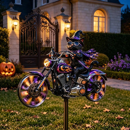 🎃 Halloween Motorcycle Garden Windmill 🏍️💨- TH
