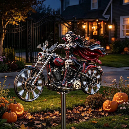 🎃 Halloween Motorcycle Garden Windmill 🏍️💨- TH