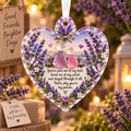 🌸 Floral Christmas Ornament – Heartfelt Holiday Keepsake for Loved Ones - TH
