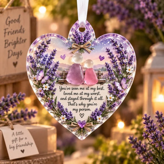 🌸 Floral Christmas Ornament – Heartfelt Holiday Keepsake for Loved Ones - TH