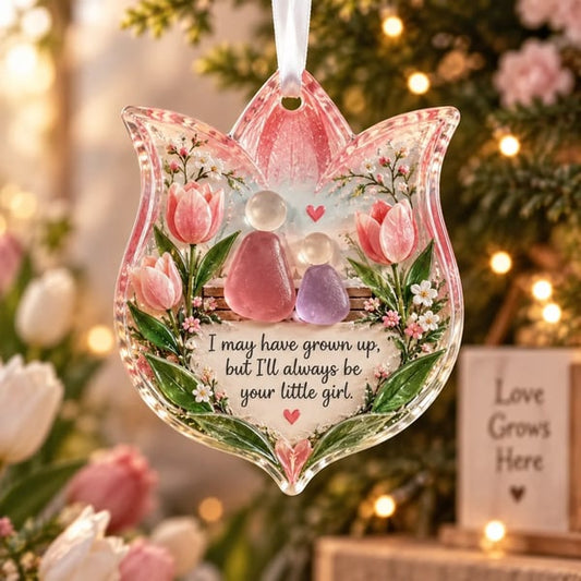 🌸 Floral Christmas Ornament – Heartfelt Holiday Keepsake for Loved Ones - TH