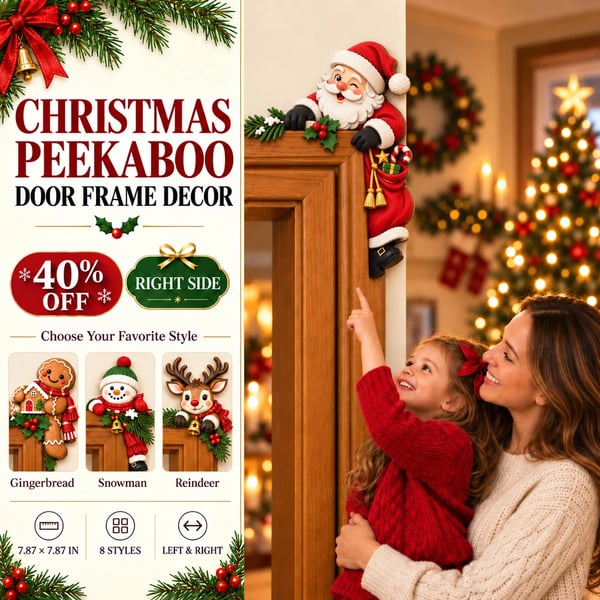 🎅Christmas Peekaboo Door Frame Corner Decor - TH