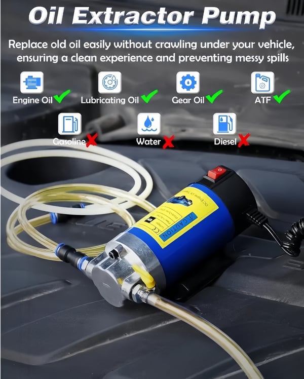 12V 100W Efficient Powerful Self-Priming Oil Pump - TH