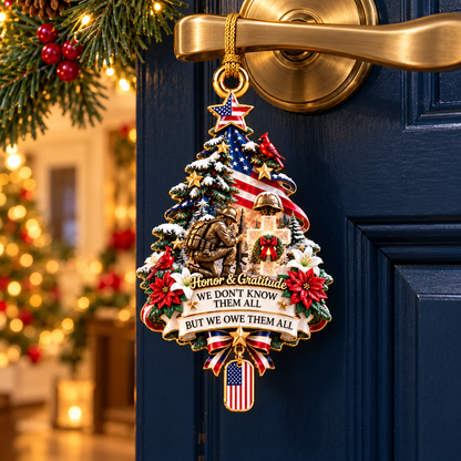 2026 Honor & Gratitude Christmas Tree Ornament – Military Tribute & Memorial Keepsake - TH