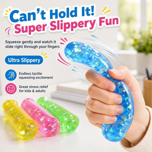 Large transparent can't hold toy children's cartoon trick can't hold vent ball decompression ball pinching music -TH