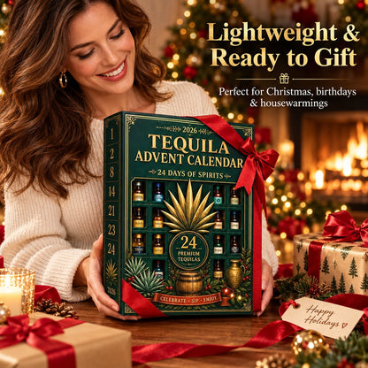 🎁✨ 24-Day Mini Tequila Bottle Advent Calendar – Holiday Countdown, Bar Decor & Collector Gift - TH