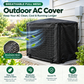 ❄️ Heavy-Duty Mesh AC Cover – All-Season Outdoor Protection - TH