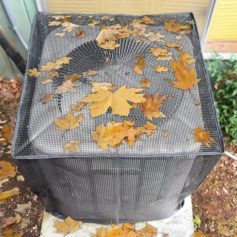 ❄️ Heavy-Duty Mesh AC Cover – All-Season Outdoor Protection - TH