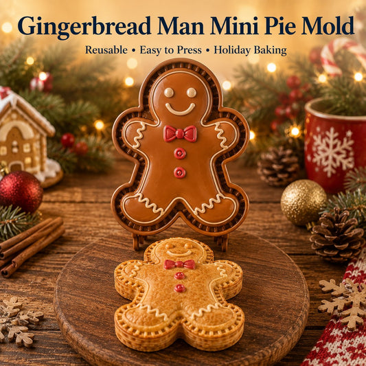 ⏳ 69% OFF – 🎄16pcs-Design Christmas Mini Pie Mold Collection | Reusable Embossed Molds for Shaping Detailed Santa, Snowman, Reindeer, Tree & Holiday Pies 🥧✨- CYH