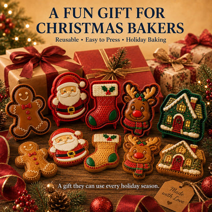 ⏳ 69% OFF – 🎄16pcs-Design Christmas Mini Pie Mold Collection | Reusable Embossed Molds for Shaping Detailed Santa, Snowman, Reindeer, Tree & Holiday Pies 🥧✨- CYH