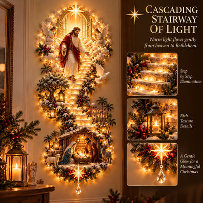 ✨ Last Day – 60% OFF!✨ Jesus Light of Heaven Christmas Wall Hanging✝️ - TH