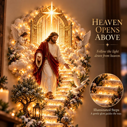 ✨ Last Day – 60% OFF!✨ Jesus Light of Heaven Christmas Wall Hanging✝️ - TH