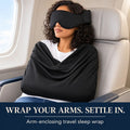 😴3-in-1 Airplane Sleep Support System - Integrated Plane Sleeping Accessories with Memory Foam Long Haul Flight Pillow✈️ - TH