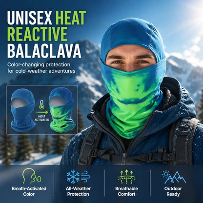 🔥Unisex Heat Reactive Balaclava,Temperature Sensitive Color Changing Mask - CYH