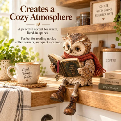 Reading Owl Figurine - TH