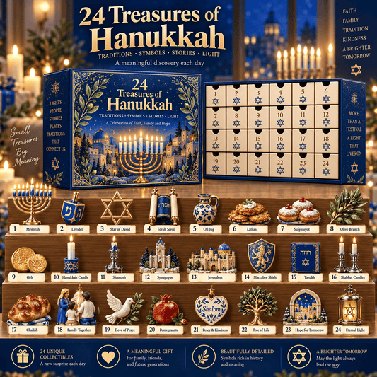 24 Treasures of Hanukkah – Traditions, Symbols & Light Countdown Calendar - TH