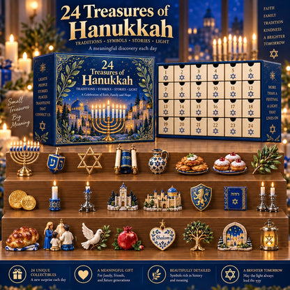 24 Treasures of Hanukkah – Traditions, Symbols & Light Countdown Calendar - TH