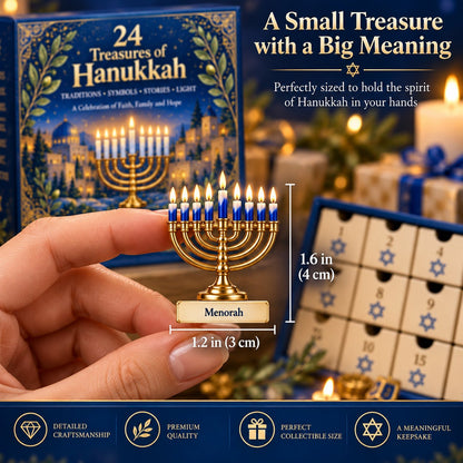 24 Treasures of Hanukkah – Traditions, Symbols & Light Countdown Calendar - TH