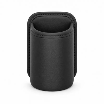 Clip-On Car Cup Holder, PU Leather Water Bottle & Drink Organizer - TH