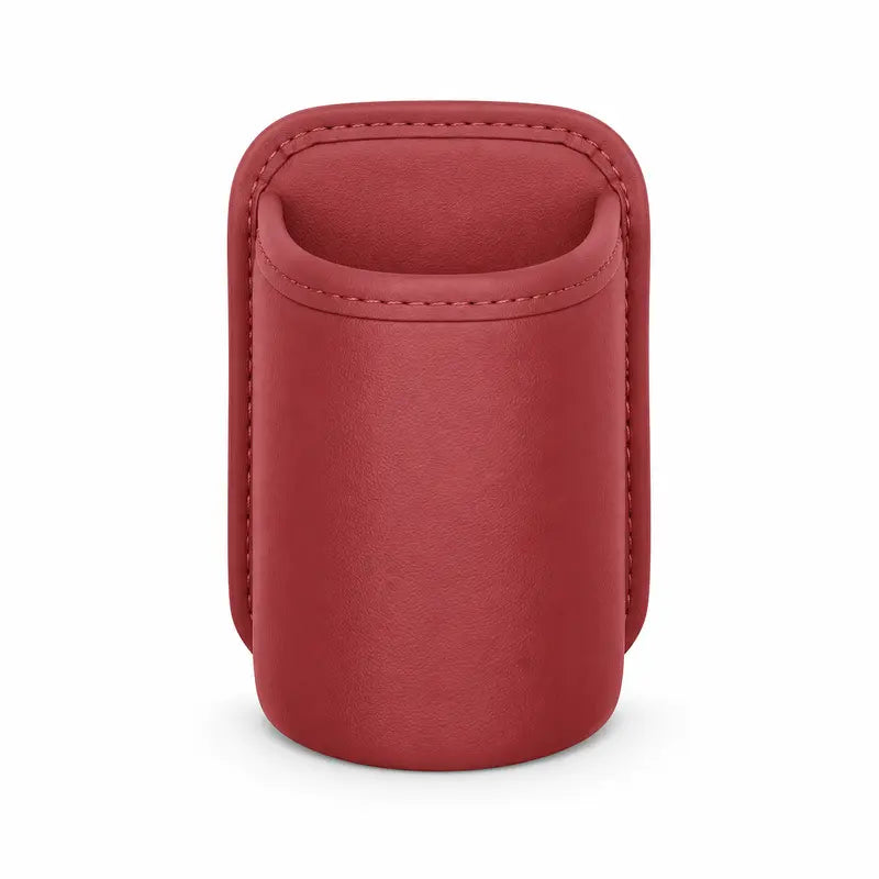 Clip-On Car Cup Holder, PU Leather Water Bottle & Drink Organizer - TH