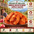 Nutritious dried apples made from fresh apples from Washington, D.C., using a three-steaming and three-drying process. - TH