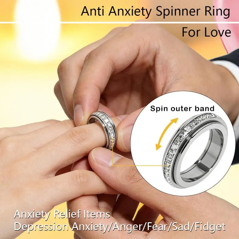 Demonstration of rotating the outer spinner ring band